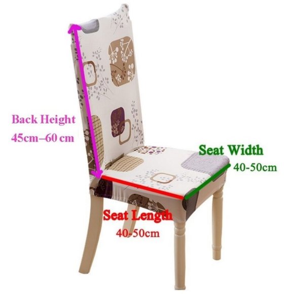 4-Pack Kitchen Dining Chair Cover Slipcover Brown - Picture 2 of 2